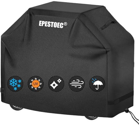 EPESTOEC Grillabdeckung, Grillabdeckung für Outdoor-Grill, Grillabdeckung, wasserdicht und UV-beständig, Gasgrillabdeckung, praktisch, langlebig, Ripstop, für Weber, Char Broil, Nexgrill und mehr