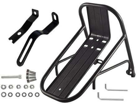 Amagogo Fahrrad Front Gepäckträger Rack Fahrrad Front Rack Stamm Halter Gepäck Regal für Touring