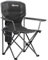 Outsunny Chaise Pliante Camping, Chaise de pêche Portable, siège rembourré, Porte-gobelets, Poches latérales et Sac de Transport, Fauteuil Pliant pour randonnée, pêche, Plage et Pique-Nique, Noir