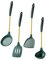 GLEAVI 1 Juego Utensilios De Cocina De Silicona Espátula Giratoria Mezclando Largo Cocinando Herramientas De Trabajo Espátulas De Silicona Fritura Silicio Utensils Green Acero Inoxidable
