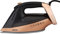 GEEPAS Steam Iron | Auto Temperature Control & Auto Shut Off | Ceramic Soleplate 1.2L Water Tank | 30s Fast Heat-Up 40g/Steam Output Anti-Drip Anti-Calc | 2 Year Warranty 2400W Black/Gold