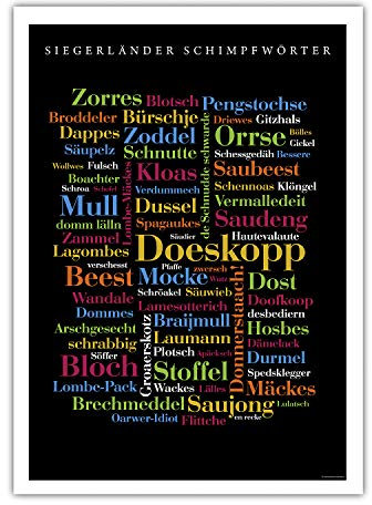 Mini-Poster Siegerländer Schimpfwörter (DIN A4)
