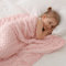Huloo Sleep Kinderdecke für Zwillinge, 3,2 kg (104,4 x 152,4 cm, pink), atmungsaktiv, weich, mit hochwertigen Glasperlen