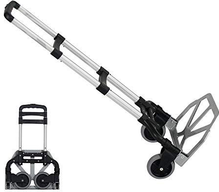 soges Klappwagen Rollwagen Plattfformwagen Transportwagen Transporthilfe Paketwagen für Baumaterialien und Lebenschmitteln,Faltbar,Max.Tragsfähigkeit bis zu 150KG,38,5 * 39 * 99,5CM