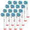 FFYan 16 Stück Aufsteckbürsten kompatibel für Oral B, Cross Clean Brush Kompatibel für Zahnbürsten Ersatzbürsten, weiß