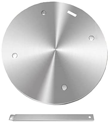 Softifund - Piastra diffusore di calore per stufa elettronica a gas, adattatore a induzione per cottura a induzione, con manico per rimuovere latte, caffè, pentole da 28 cm, vassoio di scongelamento