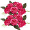 Toddmomy Schreibtischaufsatz Kerzenring Stabkerzen 2 Stücke Rose Blumenkranz Floral Willkommen Kranz Künstliche Blüte Girlande Für Hochzeitsfest Wohnkultur (Rosig) Kerzenkranz Ostern