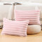 Madizz 2 Pezzi Federe in Lana Corta Velluto Copricuscini Morbido Decorativo Fodere per Cuscino Lusso Stile per Divano Camera da Letto Rosa 30 x 50 cm