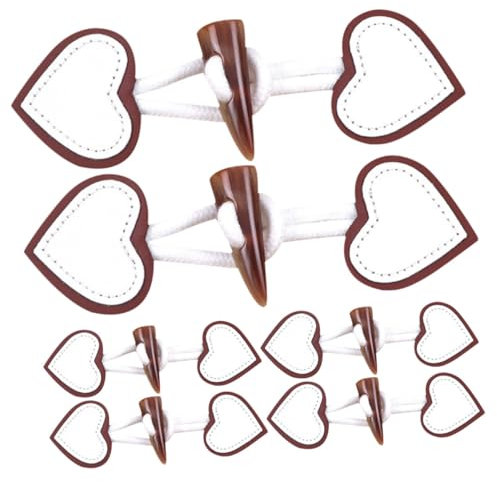 Anneome 6paare Leder-knebelknöpfe Für Mäntel Dekorative Hornknöpfe Zum Annähen Verschlüsse Für Kinderbekleidung Und Outerwear Vielseitig Und