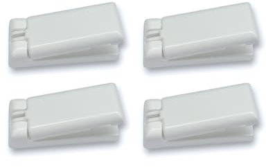 Plissee Universal Spannschuh, 4 Stück, zum Anschrauben, verwendbar für alle verspannten Plissees