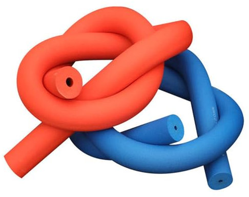 Frostschutz Rohrisolierung Schaumstoffschlauch 6mm, 10mm, 16mm, 20mm, 25mm, 34mm, 48mm, 60mm, Schaumstoff Rohrdämmung für Griffgriffstütze(Red,ID10x15mmx2m)