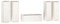 Genérico Wenjingqi 3100210 Meuble TV 5 pièces en bois massif de pin