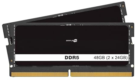 SIMPLETEK - 48GB (2x24GB) DDR5 SODIMM RAM Memory Kit - Speed 5600 MT/s, CL48, 1.1V - Upgrade for Laptop Gaming/PC/AiO