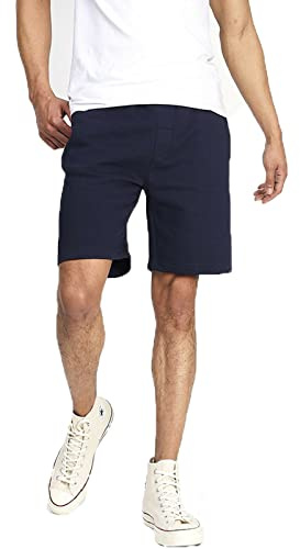 Pack of 2 Brave Soul Mens Jogging Fleece Shorts Sweat Jersey Comfy Elasticated Waist Joggers Casual Gym Bottoms Plain Loungewear Lounge Pants Running Short with Pockets Sweatpants Size S-XL