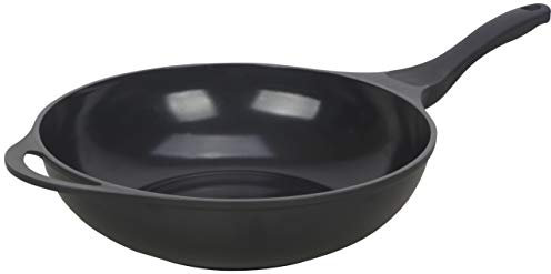 Hochwertige Wok Bratpfanne aus Alu Guss Anti Haft Pfanne Induktion geeignet 32 cm