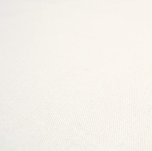 MAGAM-Stoffe Luca Canvas Baumwollstoff Kleidung Polsterstoff Meterware 50cm (02. Natur)