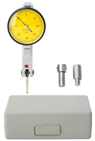 Messuhr,0-0,8 mm magnetische Schwalbenschwanzschienen Messuhr 0,01 mm Messuhr Messwerkzeug,32mm Zifferblattdurchmesser Dial Indicator