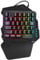 Kabelgebundene USB 35-Tasten Einhand-Tastatur für mechanisches Spielen Professionelle E-Sport-Multimedia-Minitastatur mit bunten Atemlichtern