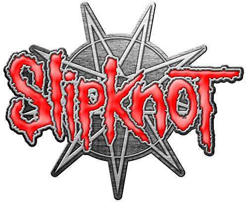 rz Slipknot 9 Anstecknadel mit Stern-Logo, Metall
