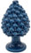 sicilia bedda - Pigna in Ceramica Siciliana - Prodotto Realizzato Interamente a Mano - Pigna Decorativa (Blu Ceruleo, 18_x_11Cm)