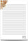 JW Briefpapier A4 Block Schreibpapier liniert Geschenk Notizblock Schreibbogen (Golden Floral)