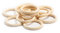 TOOINKCV 12 Stk Holzringe zum Basteln, Natürliche Holz Ringe, Unbehandelter Holz Makramee Ringe, für DIY Schmuck Makramee Armband Anhänger Schmuckherstellung Dekoration Ringe - (Ø 80mm)