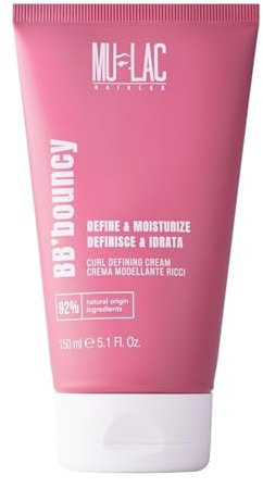 MULAC BB'BOUNCY Modellierende Lockencreme mit Cannabisöl Sativa und Argan- und Olivenölen, nährt und schützt, 150 ml