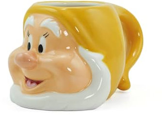 Disney Tasse Blanche-Neige en forme de Happy - Capacité : 470 ml
