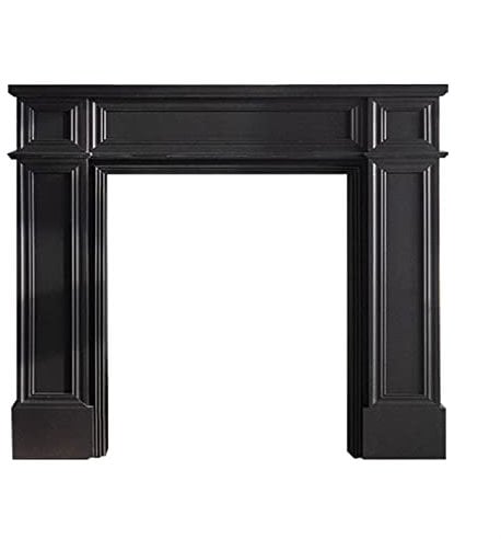 Fireplace Mantel Surround Fireplace Mantel Surround Modern Electric Fireplace Stove Mantel Surround Wooden Home Decorative Cabinet Mantel Surround, Black Fireplace Mantel (Size : L)