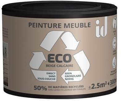 Peinture ECO pour boiseries et meubles - beige calcaire 300ml - ID PARIS