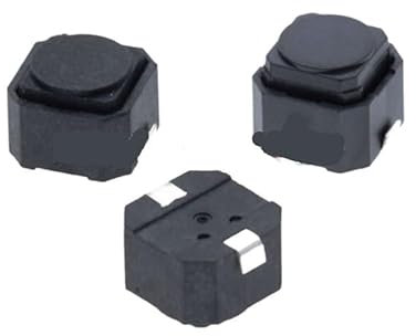 HBTSPJNT 20PCS/Lot Tact Switch 6 * 6 * 5mm/4.3mm Mute Switch Silicone Keypad Push Button Switch 6X6X5 MM 2Pins Silent switches(5mm)