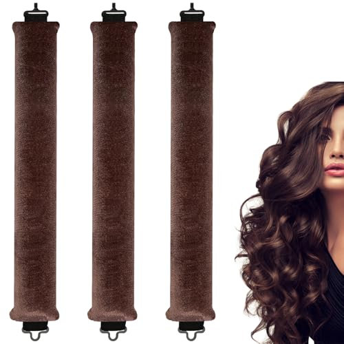 3 Stück Lockenwickler,Heatless Curls,Blowout Hair Overnight,Locken Heatless Nacht,über Lockenband Lockenwickler,Ohne Curler,Hitze Haare Hitzefreie,für Haarband Rods,Haar Original Curlers,Lockenstab