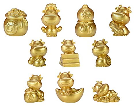 Amosfun 10 Stück Sternzeichen Stier Ornament Rosa Meteor Aufkleber Aquarium Fisch Dekorationen Lebensmittel Lesezeichen Hund Schreibwaren Leuchtaufkleber Wohnzimmer Mann