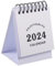 SEWACC 2024 Desktop-Kalenderschutz Monatlicher Memo-Kalender digitaler Kalender tischkalender kalender schreibtisch - Kalender Schreibtisch-Flip-Kalender Kalenderschreibtisch Papier Weiß