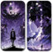 TBNMBGY 2 Stück Schwarz Cartoon Handyhülle für iPhone 11 6.1 Hülle, Anime Motiv Heißblütiger Manga Muster Silikon TPU Case Fallschutz Kratzfest Stoßfest Jungs Schutzhülle, Muster