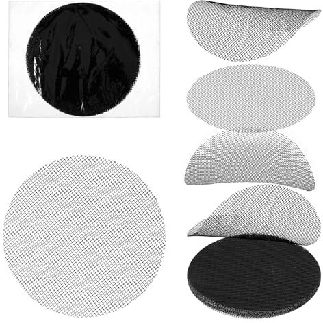 SynHHergyx 20 Pcs 4 Inch Flower Pot Hole Mesh Pad, Round Polyethylene Drainage Screens for Bonsai & Garden Potted Plants, Bottom Grid Mat to Prevent Soil Loss Outdoor Plant Pot Mesh