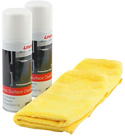 Unika Gloss Surface Cleaner and Microfibre Cloth - Twinpack