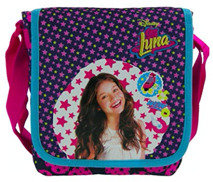 Soy Luna Tasche Handtasche Kindertasche 25 x 21 cm Schultertasche für Mädchen mit Klettverschluss Umhängetasche Kindergartentasche