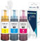 LCL 102 Tinte Kompatibel für Epson 102 Tintenflasche Multipack Kompatibel für Epson EcoTank ET-2700 ET-2750 ET-2751 ET-2756 ET-2850 ET-2856 ET-3700 ET-3750 ET-4750 ET-4850 ET-4856 (3Pack, C M Y)