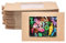 BENECREAT 30PCS Geschenkbox aus braunem Kraftpapier Mit klarem PVC Fenster Faltbare Rechteckhochzeit bevorzugungs Paketbox, 12,5 x 8,5 x 1,5 cm