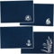 alles-meine.de GmbH Filz - Unterlage/Platzdeckchen/Platzset & Tischset - Maritim - Boot/Anker/Möwe - dunkel blau - 45 cm * 30 cm - eckig - waschbar & schmutzabweisend - T..