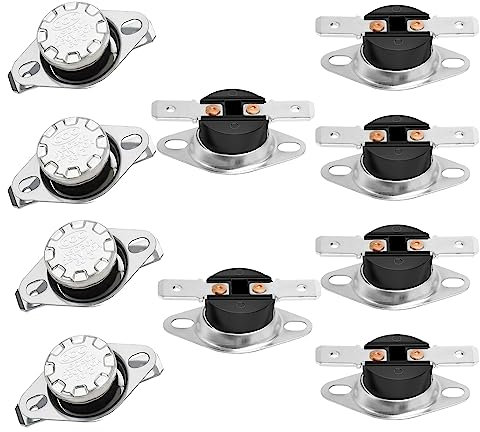Thermokontrollschalter Aopin KSD301 normalerweise geschlossen NC 60 Grad 250 V 10 A Thermostat Temperaturschalter 10 Stück