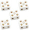 GUBCUB - Morsettiere in ceramica a 2 vie ad alta temperatura, connettori in ceramica per cavi elettrici