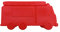 Q-Town Backform Feuerwehr Silikonform für Kuchen Fire Truck Kuchenform 26x13x7cm Motivform Feuer Einsatz FFW Feuerwehrmann Brot Gelee Schokolade Dessert besondere Form LFGB zertifiziert NEU