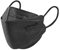 elough FFP2 Maske Mundschutz 10er Pack 4D-Fish-Mask für Erwachsene Atemschutzmaske (Schwarz)