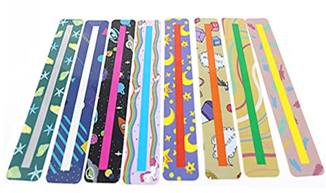 Bandes de guidage colorées pour enfants, enseignants, personnes dyslexie, lecture, débutant, type 6