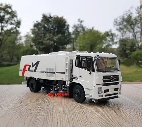 FULONGMA Washing Sweeper truck Double Sweeper 1/35 Diecast Truck Pre-built Model