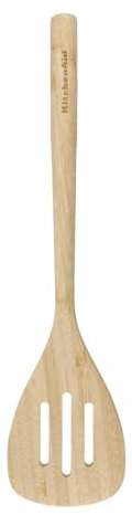 KitchenAid KQG602OHBBE Bamboo Slotted Turner, 32.5 cm