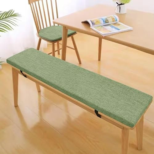 5CM Dickes Sitzkissen, Bankauflage Bankkissen, Bequeme Waschbare Sitzauflage Sitzkissen Bank, Gartenbank Auflage Outdoor, Sitzkissen Groß für Stuhl Boden Bürostuhl Schule,Onyxgrün, 110x35x5cm