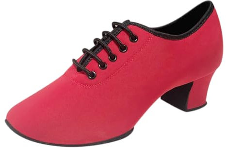 YAZHED Damen Schuhe Frauen Ballroom Tanzschuhe Geschnürt Geschlossene Zehe Latein Salsa Modern Dance Bequem rutschfest Widerstandsfähig Turnschuhe Sport Tanzschuhe Sneaker Sportschuhe